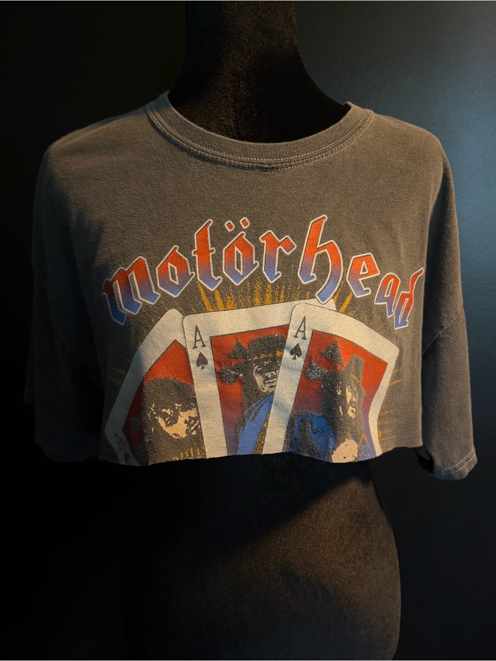 +Motörhead+ Reconstructed Crop Top